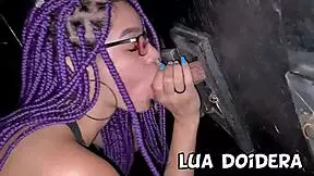 Gloryhole fun at Brazilian party