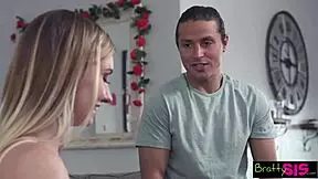 Step sisters spank and ride stepbrother