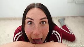 Deepthroat blowjobs on a sunny day
