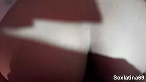 Big-boobed Latin teen gets messy