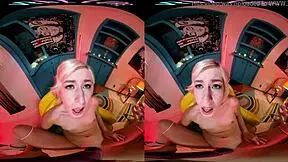 VR beauty with toys tease