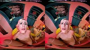 VR beauty with toys tease