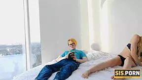 Stepbro's forbidden pleasure with stepsisters