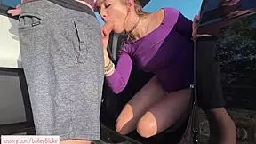 Teen rides Tesla for wild sex
