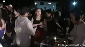 Amateur college girl gets drunk