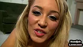 Petite harlot's oily ride