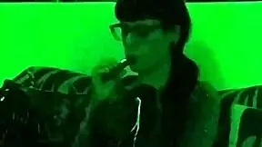 Kinky teen enjoys smoking session