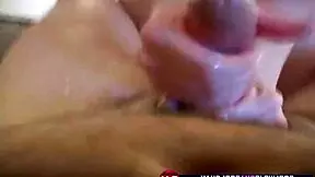 POV blonde gets bareback creampie
