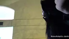 Skinny teen takes massive cock