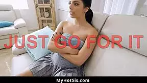 Beautiful Latina stepsister in panties