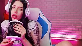 Slutty wannabe drenched in ASMR