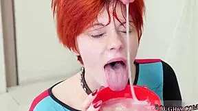 Rough anal sex with strap-on
