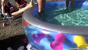 College pool wrestling and sex